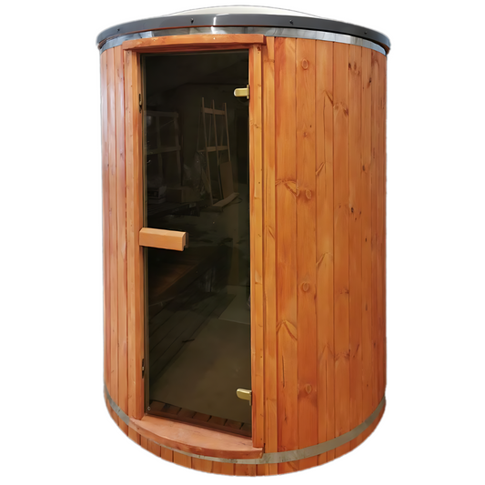 Woodpecker Tube Sauna | Small Sauna & Harvia Sauna Heater