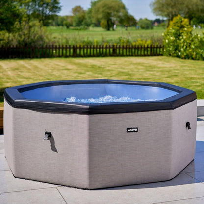 Wave Spas Como | 6-Person Eco Rigid Foam Hot Tub | Integrated Heater | Pebble White