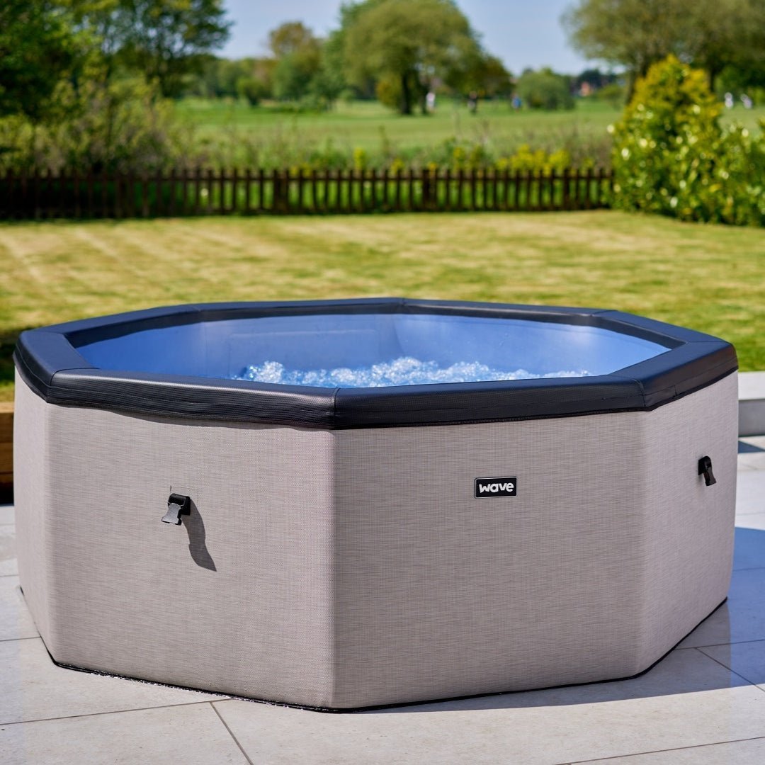 Wave Spas Como | 6-Person Eco Rigid Foam Hot Tub | Integrated Heater | Flint Grey