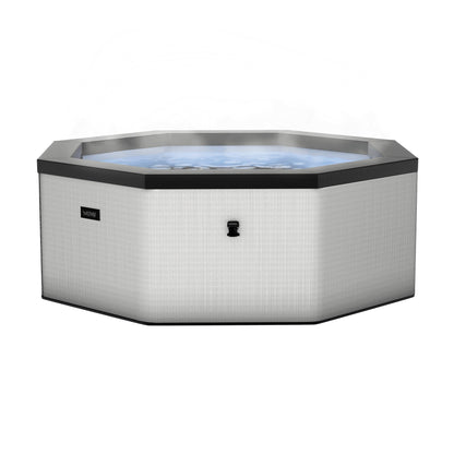 Wave Spas Como | 6-Person Eco Rigid Foam Hot Tub | Integrated Heater | Pebble White