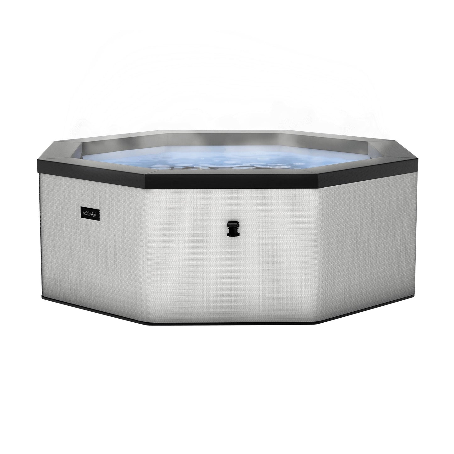 Wave Spas Como | 6-Person Eco Rigid Foam Hot Tub | Integrated Heater | Flint Grey