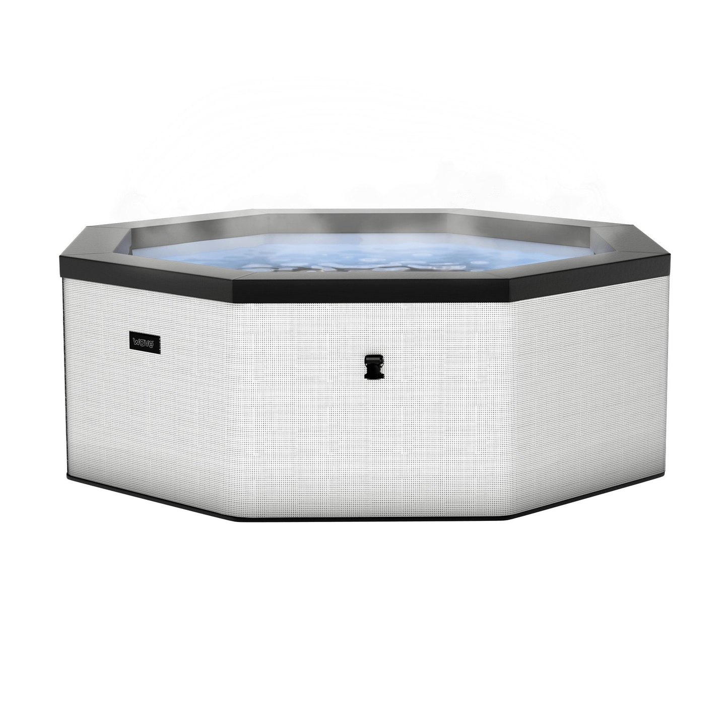 Wave Spas Como | 6-Person Eco Rigid Foam Hot Tub | Integrated Heater | Flint Grey