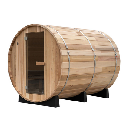 Fonteyn Panorama 2400 Barrel Sauna | 6 Person Indoor & Outdoor Sauna