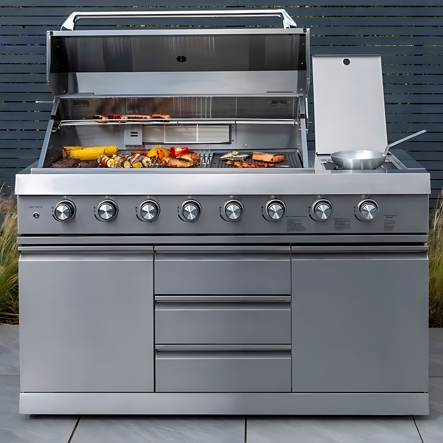 Norfolk Grills | Absolute 6 Burner Gas Freestanding Outdoor BBQ Kitchen