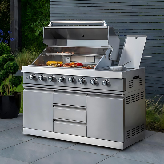 Norfolk Grills | Absolute 6 Burner Gas Freestanding Outdoor BBQ Kitchen