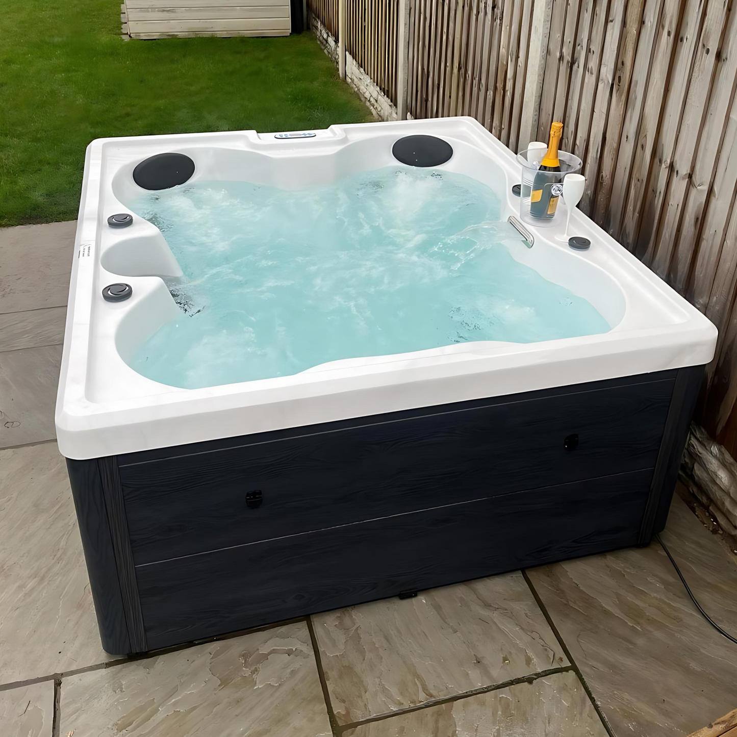 H20 Spa Plug & Play Hot Tub Bliss | 4 Person Small Hot Tub Spa