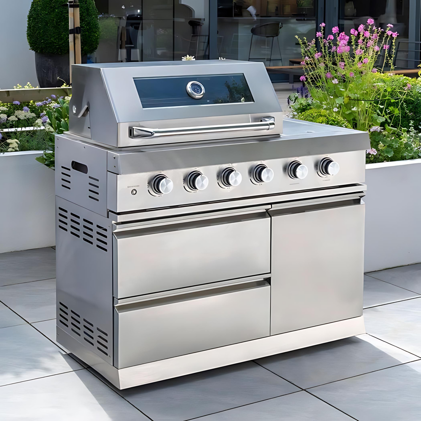 Norfolk Grills | Absolute 4 Burner Gas Outdoor BBQ Kitchen