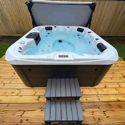 H20 Spa Plug & Play Hot Tub Retreat Plus | 5 Person Hydro Jet Hot Tub Spa