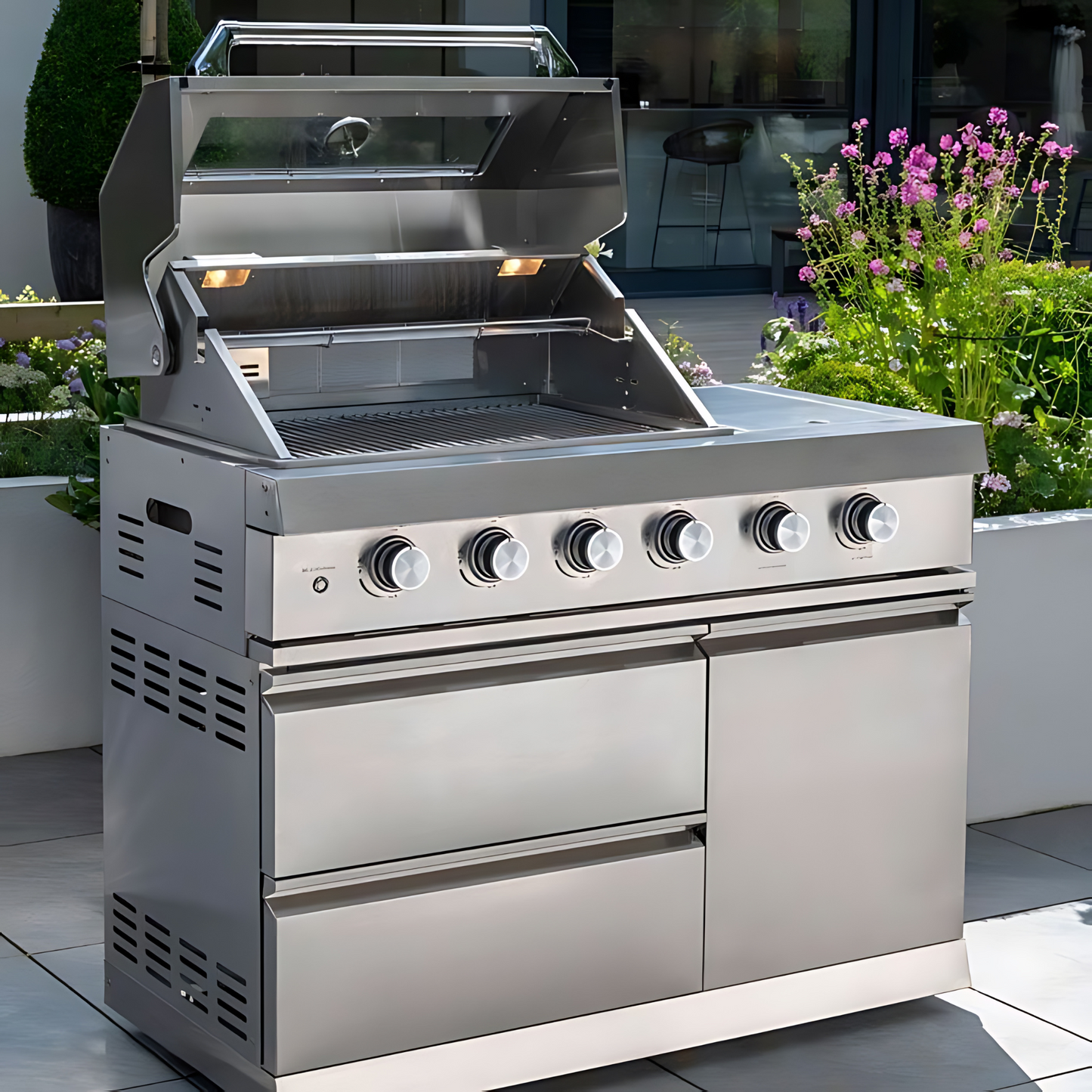 Norfolk Grills | Absolute 4 Burner Gas Outdoor BBQ Kitchen