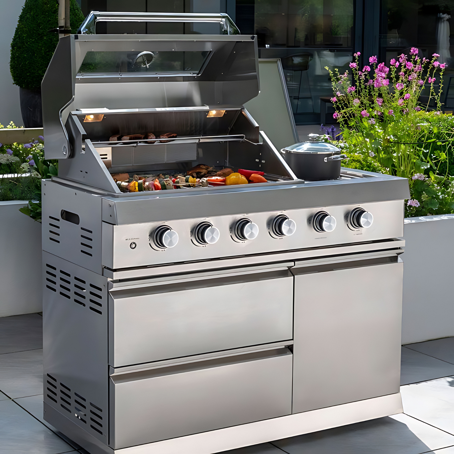 Norfolk Grills | Absolute 4 Burner Gas Outdoor BBQ Kitchen